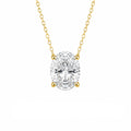Üç Karat D-Color Oval Kolye