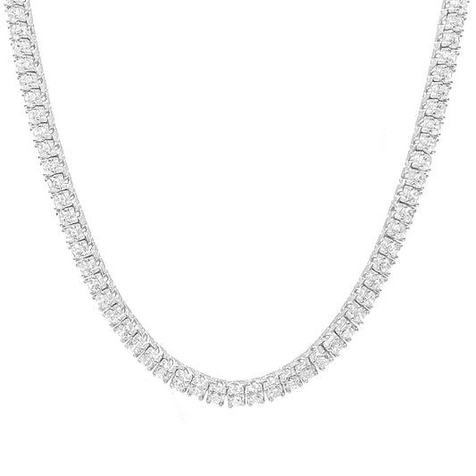 Three and a half mm Moissanite Waterway Necklace