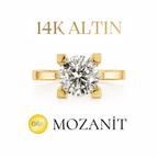 14K 1.20 Carat Moissanite Solitaire Ring