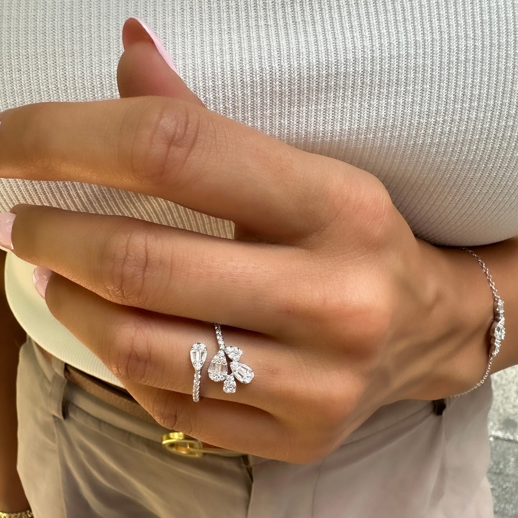 Damla Baget Taşlı Gece Seti