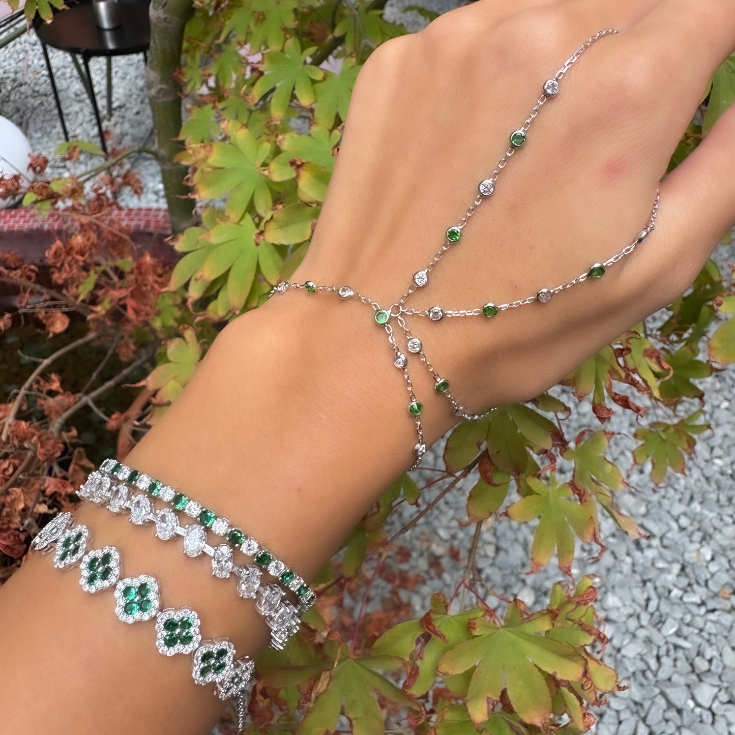 Chole Kristal Yeşil Taşlı Şahmeran