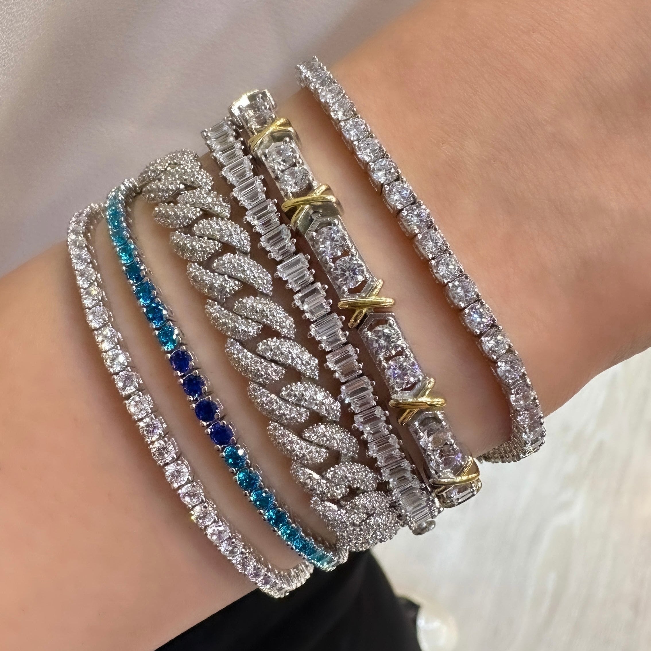 Mavi Tonlu Suyolu Bileklik