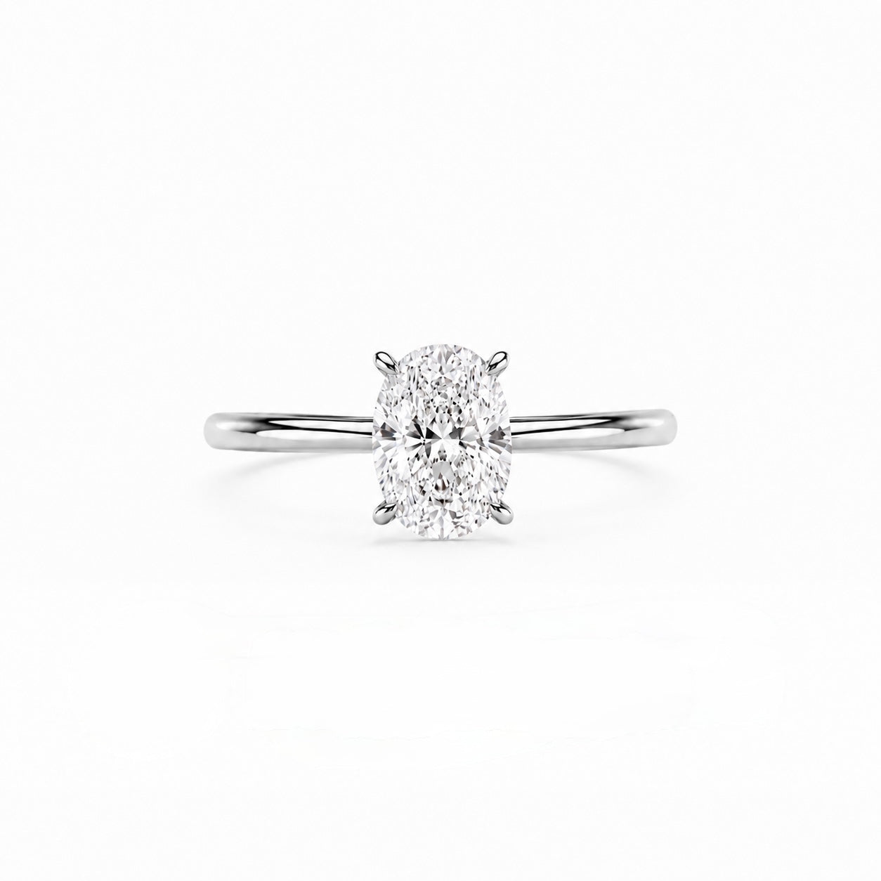 0.75 Karat Oval Yüzük