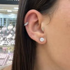 Küçük Boy G-Color Taşlı Küpe