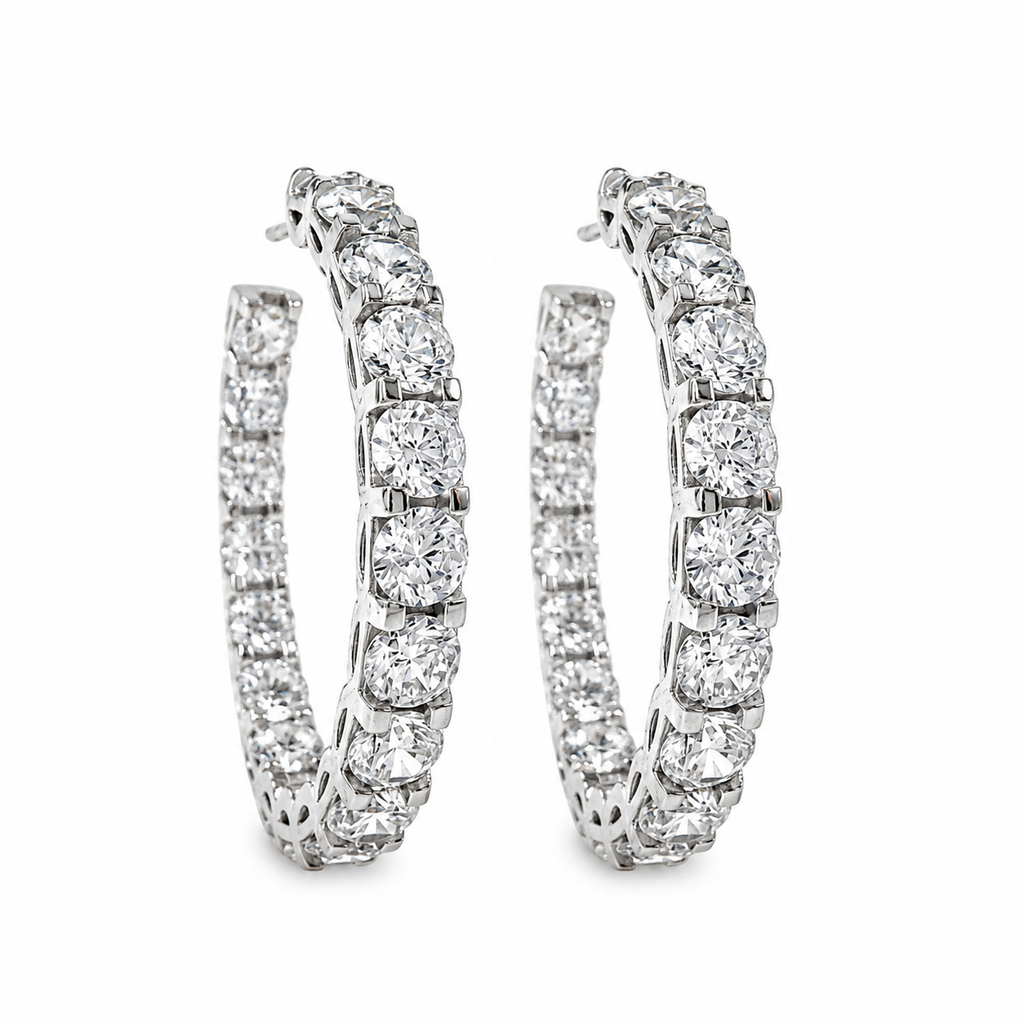 Eternity Earrings with Stones