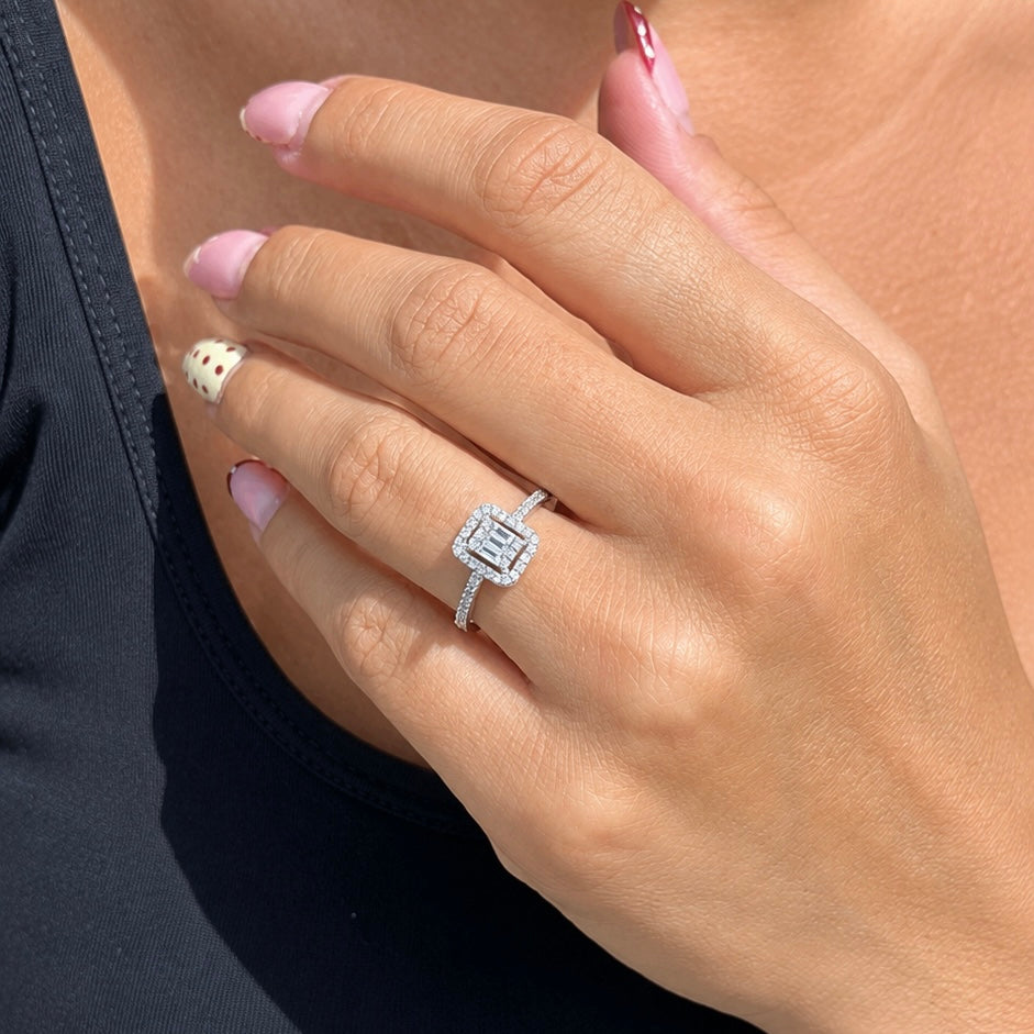 Baguette Solitaire Ring