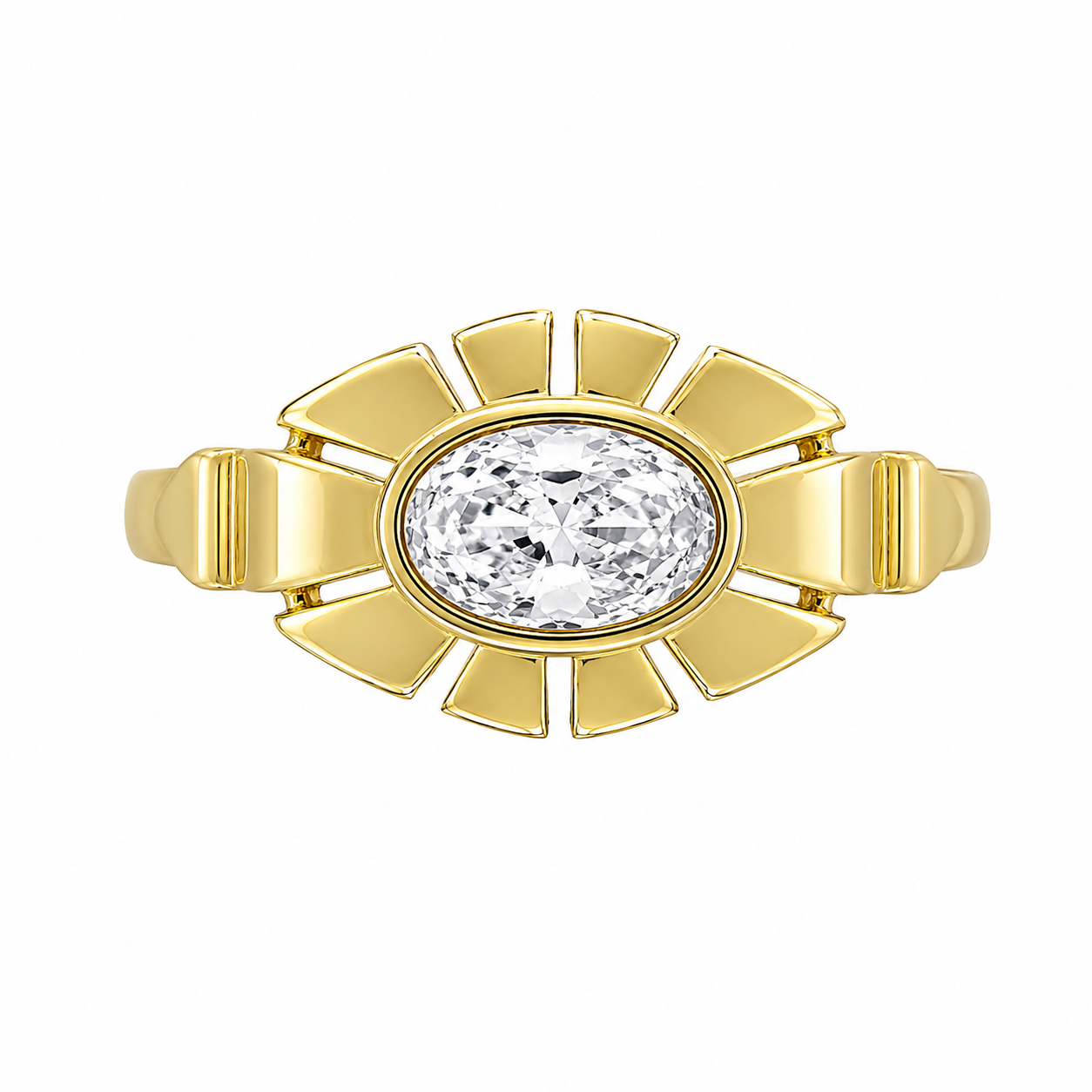 Ring mit Stein in der Mitte