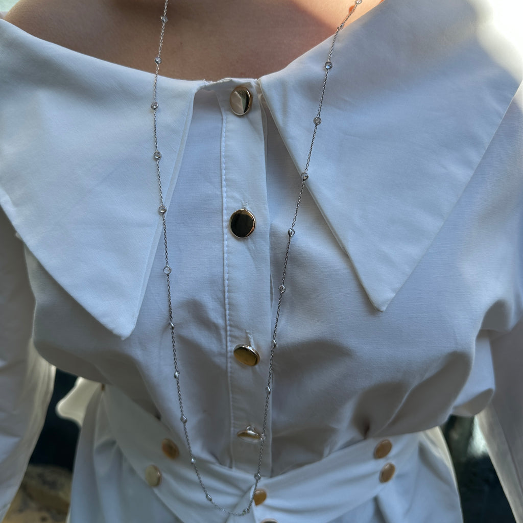 Stone-Embellished Designer Necklace
