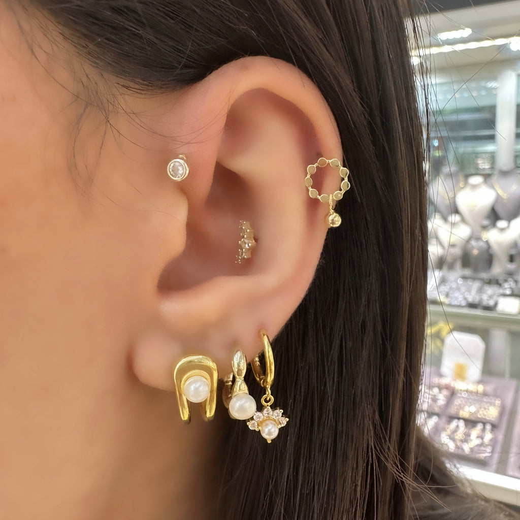Sallantılı Top Detay Piercing
