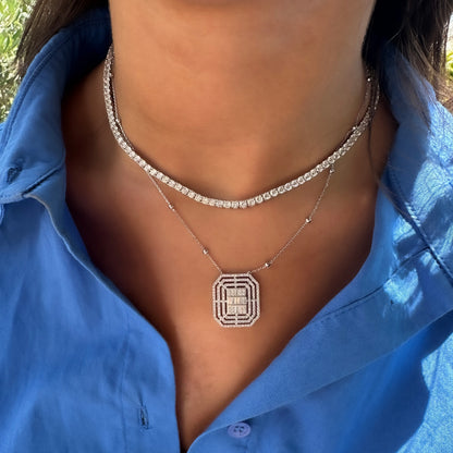 Three mm Waterway Necklace