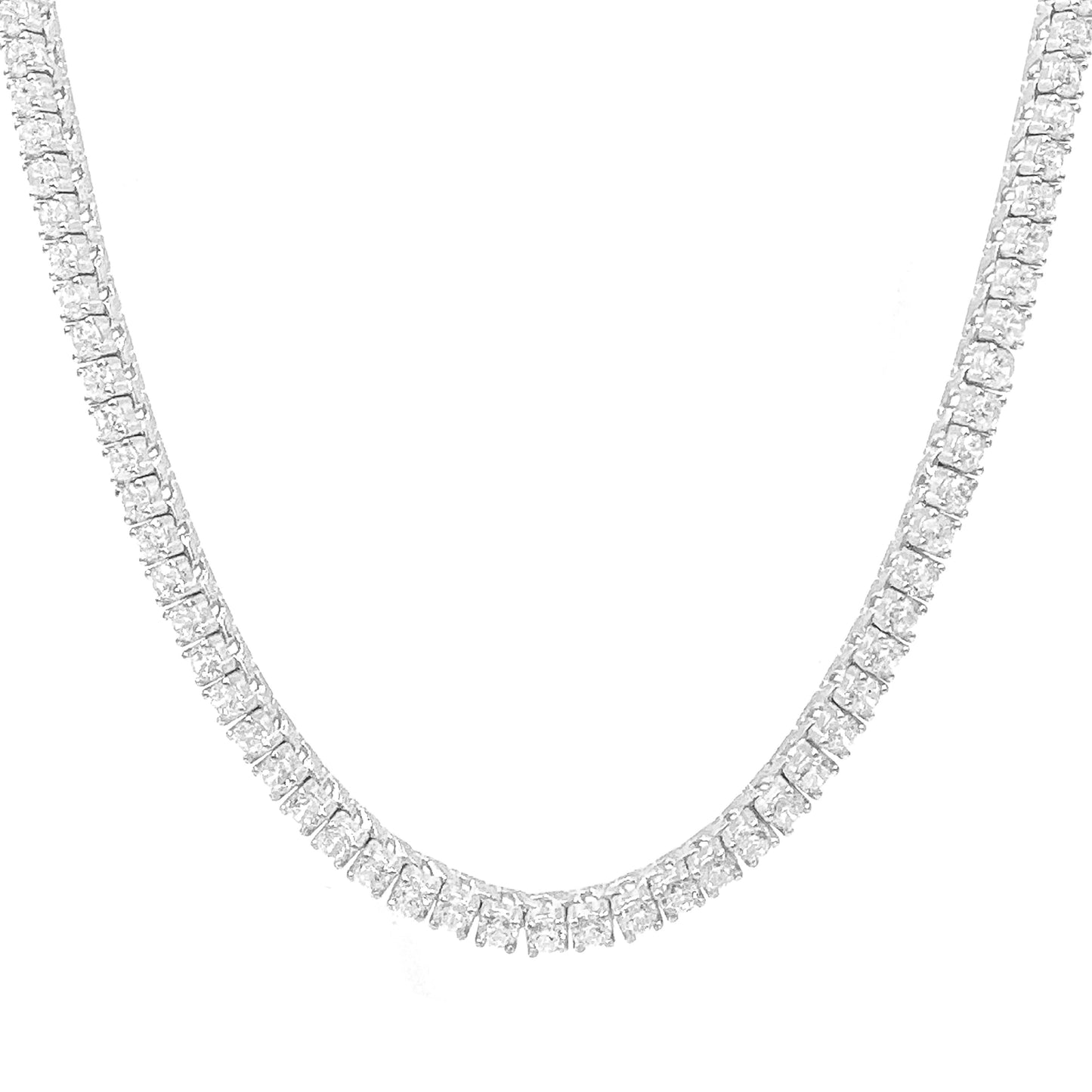 Four mm Moissanite Waterway Necklace