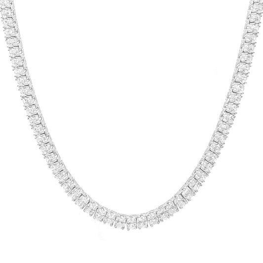 Four mm Moissanite Waterway Necklace