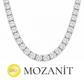 Four mm Moissanite Waterway Necklace