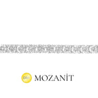 Dört mm Mozanit Suyolu Bileklik