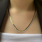 İki Renk İtalyan Yassı Zincir