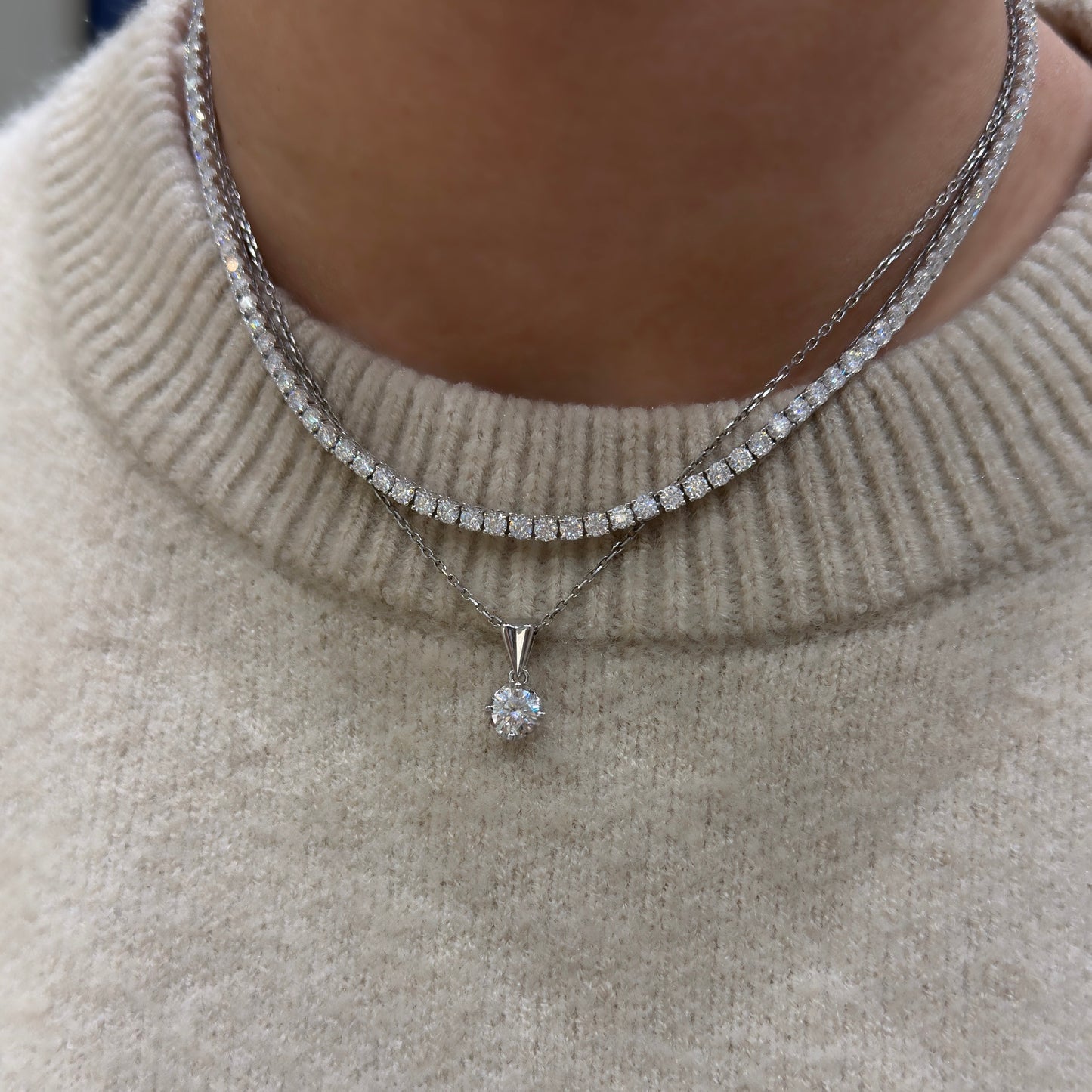 Mozanit Tektaş Kolye