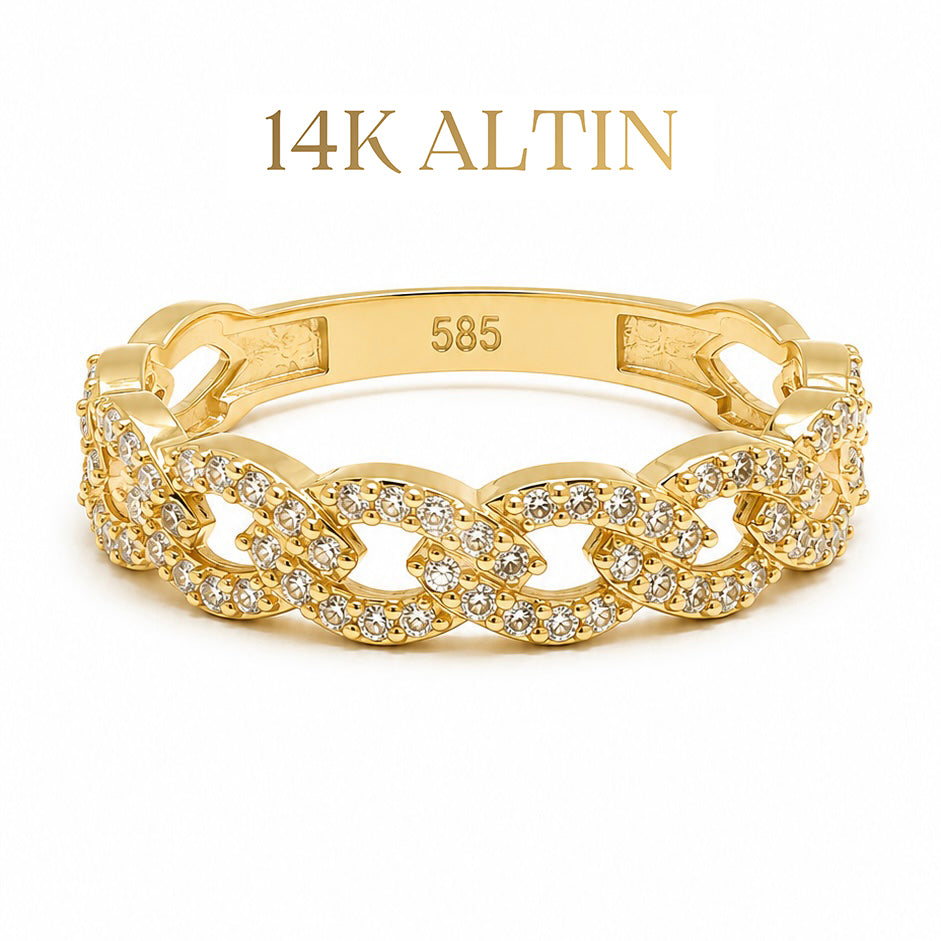 14K Gurmet Taşlı Yüzük