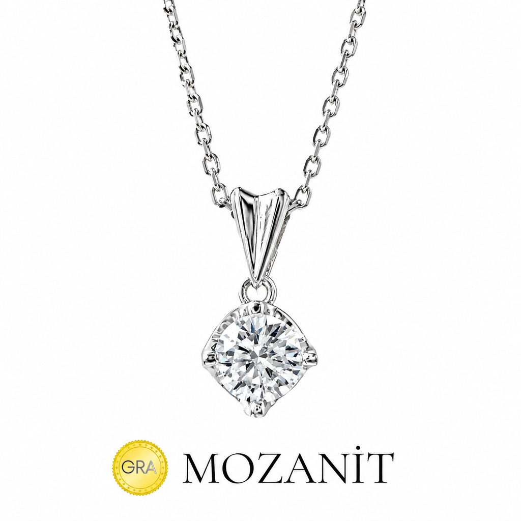 Moissanite Solitaire Necklace