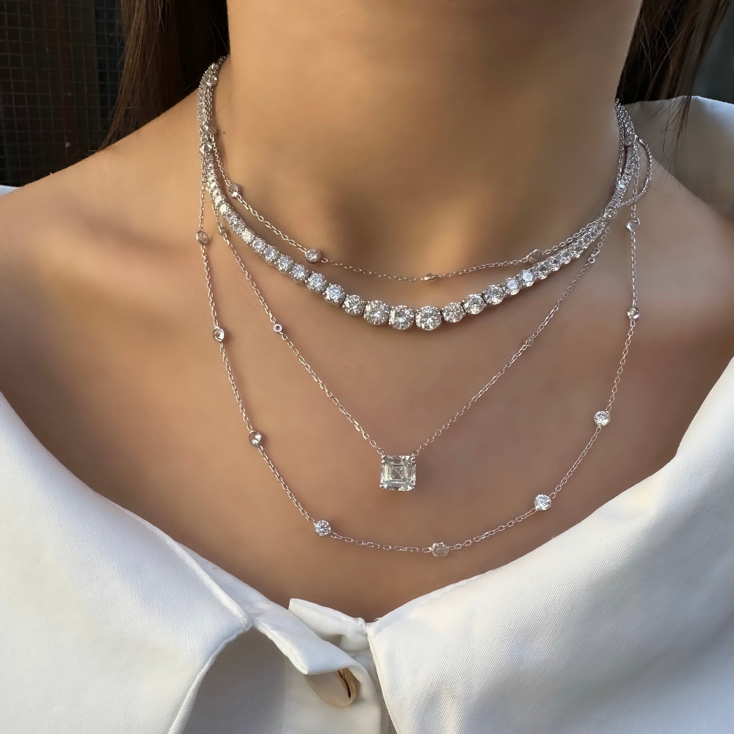 Taşlı Designer Kolye