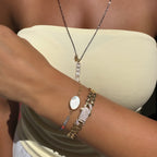 Mavi ve Kırmızı Taşlı Doğal Taş Bileklik