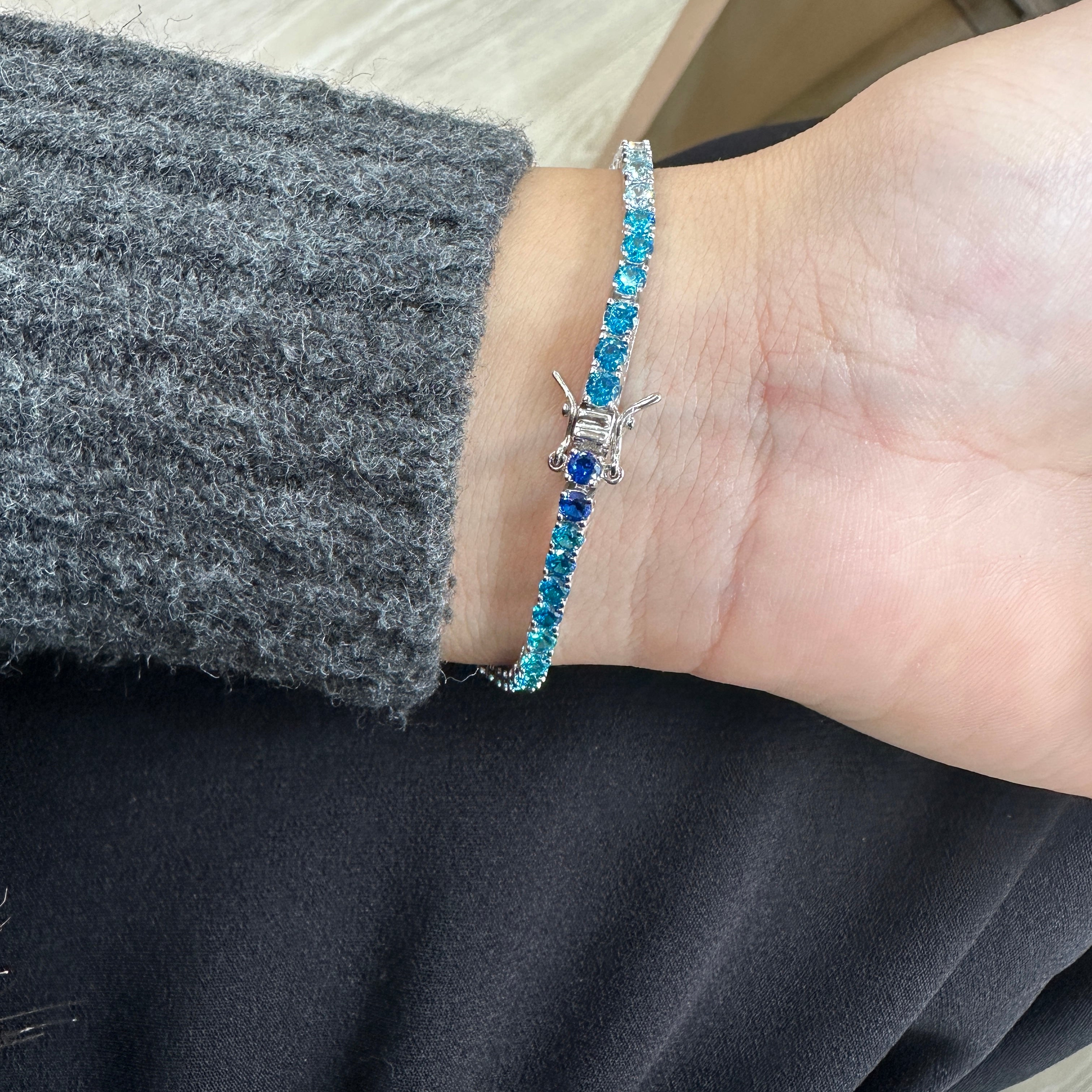 Mavi Tonlu Suyolu Bileklik