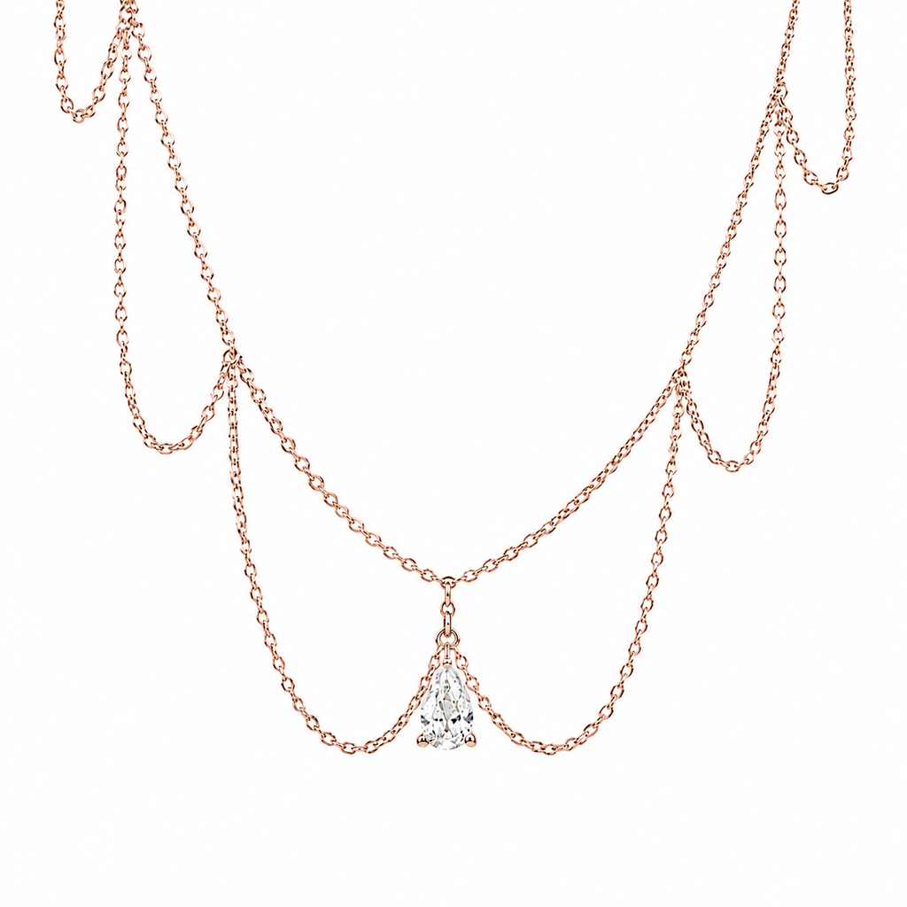 Damla Sallantılı Designer Choker Kolye