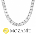 5 mm Moissanite Tennis-Kette