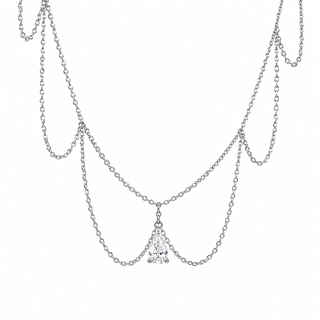 Damla Sallantılı Designer Choker Kolye