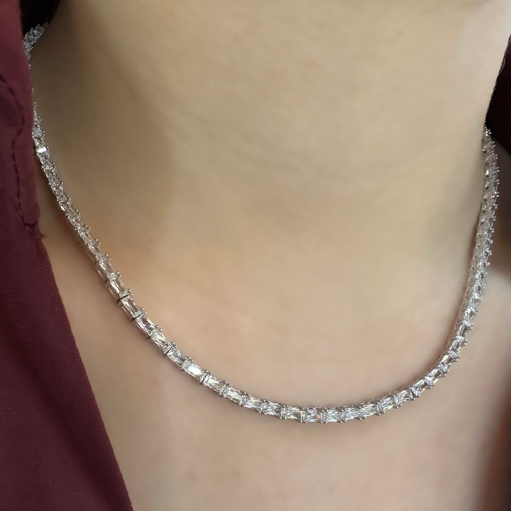 Baget Taşlı Tasarım Suyolu Kolye