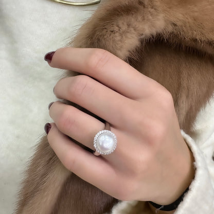 Round Pearl Ring