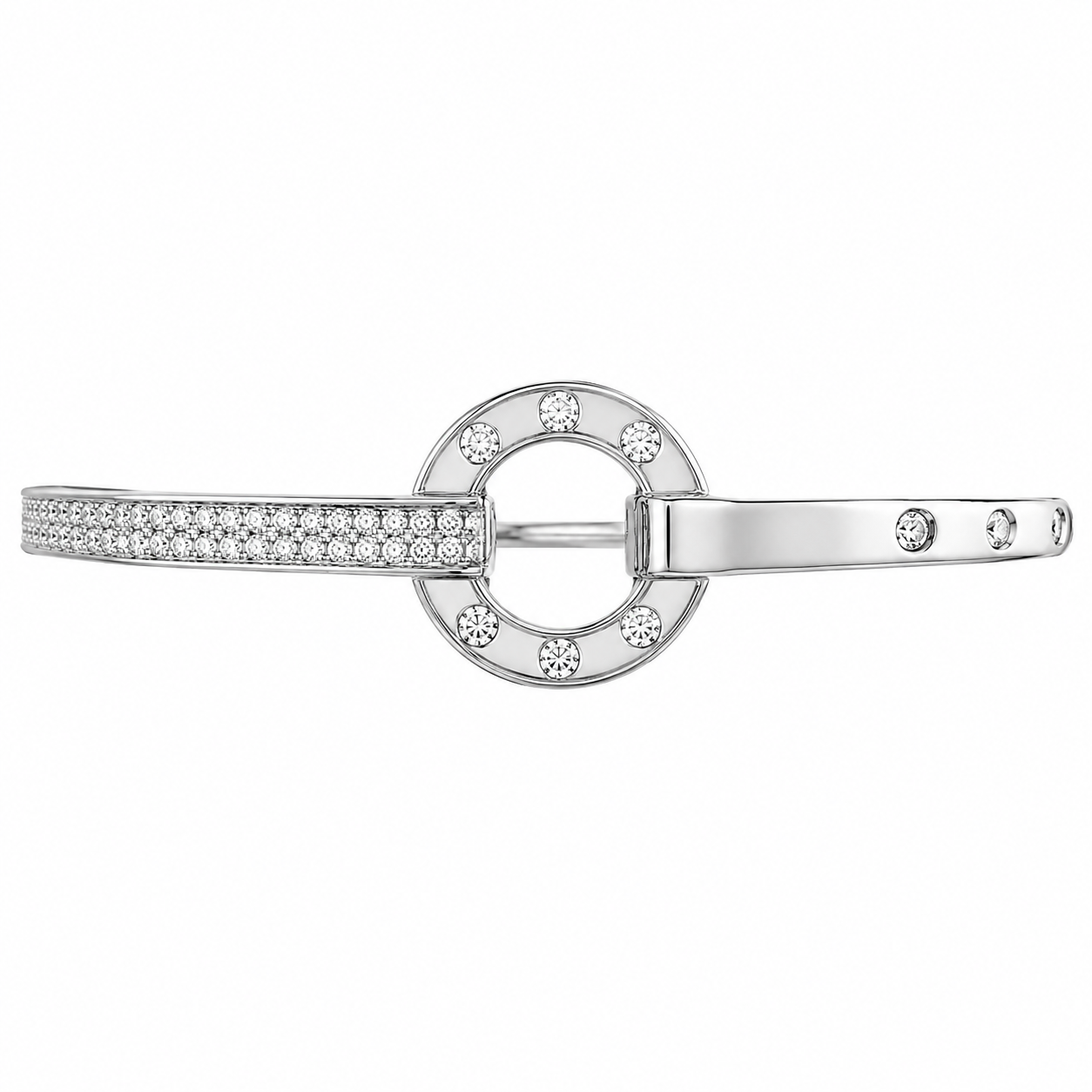 Rundes Modell Armreif mit Stein-Design
