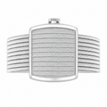 Silbernes Trabzon-Geflecht 9-reihiges Armband