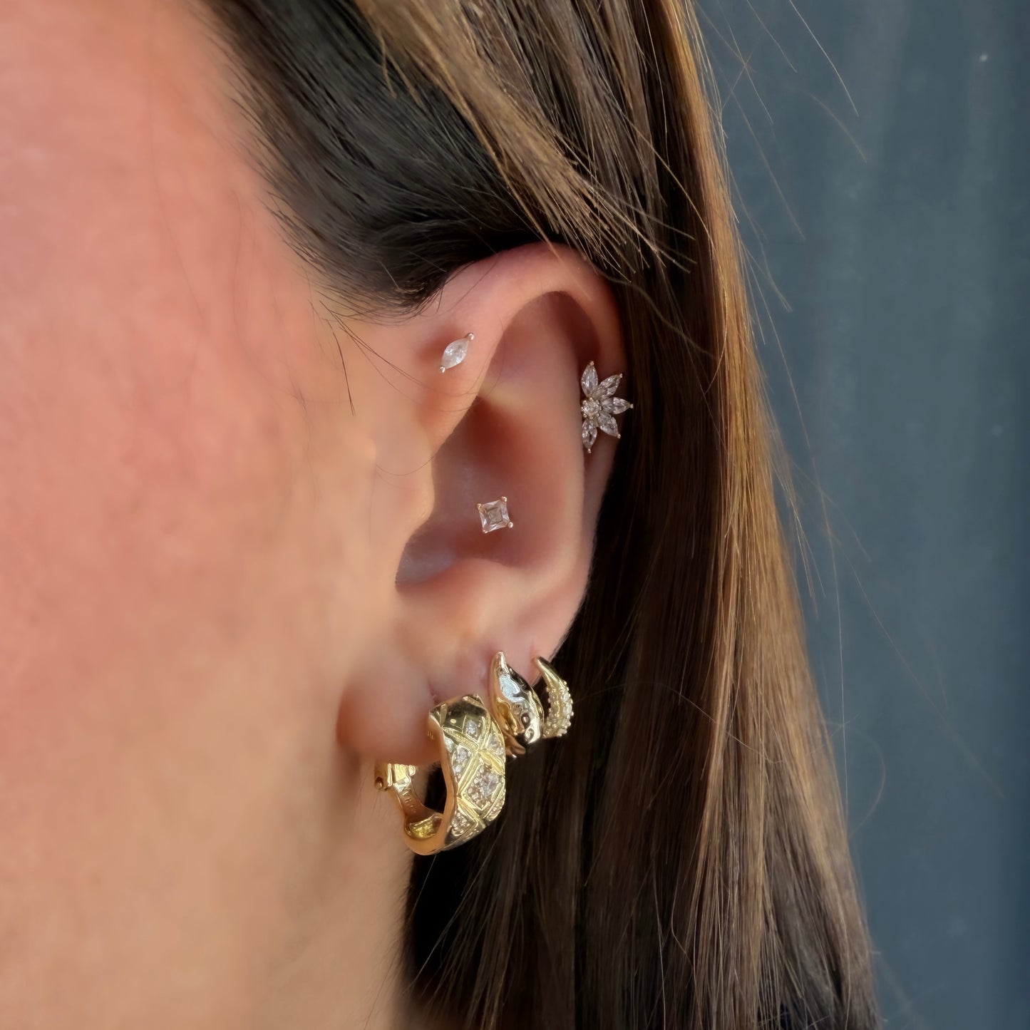 Markiz Taşlı Piercing