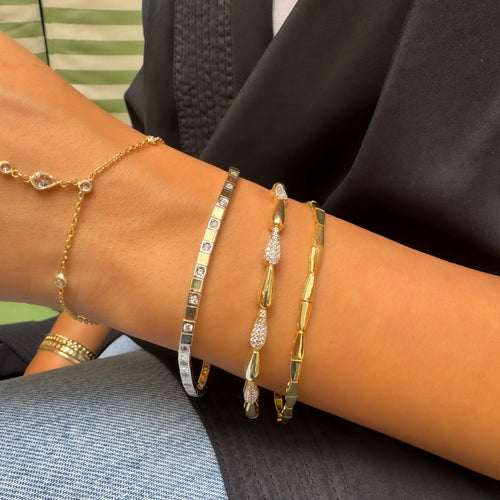 Stone Teardrop Bracelet