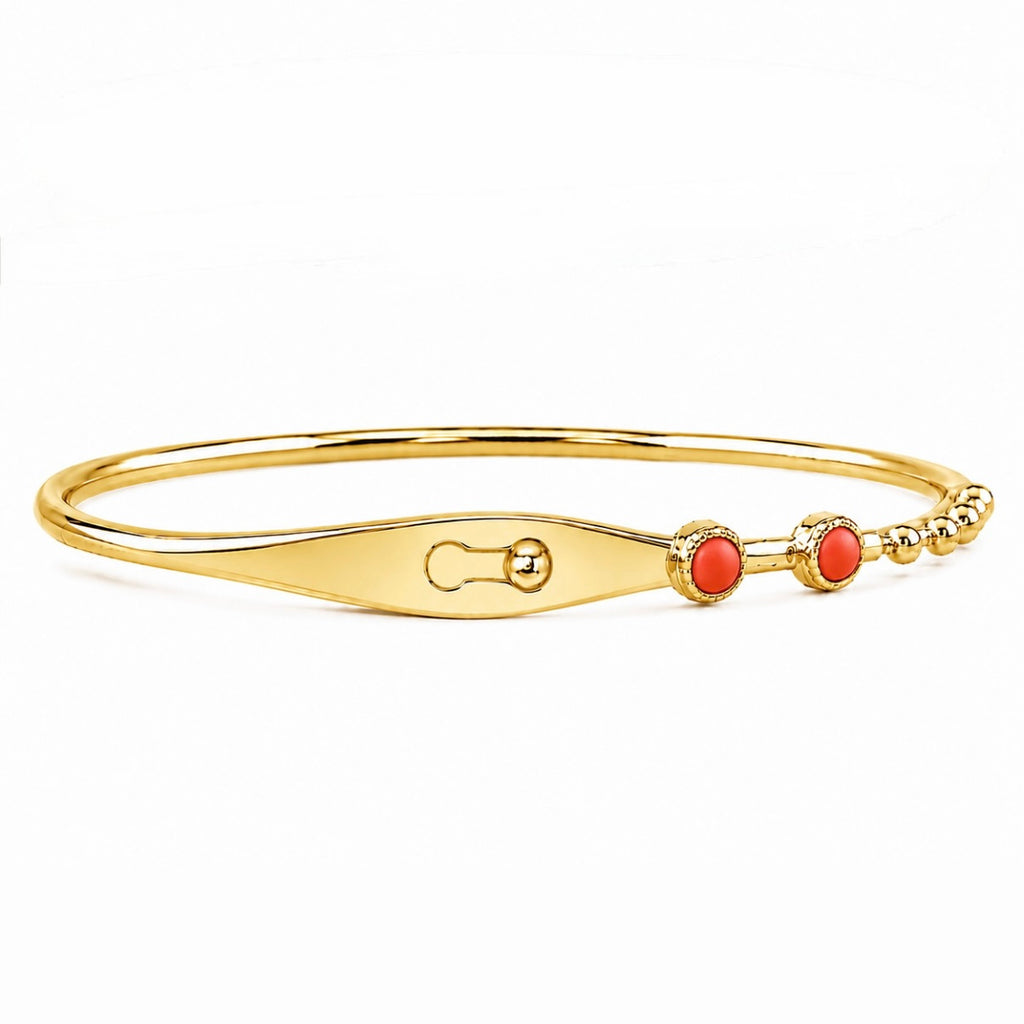 Lades Lock Red Stone Cuff