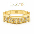 14K Chevron Yüzük