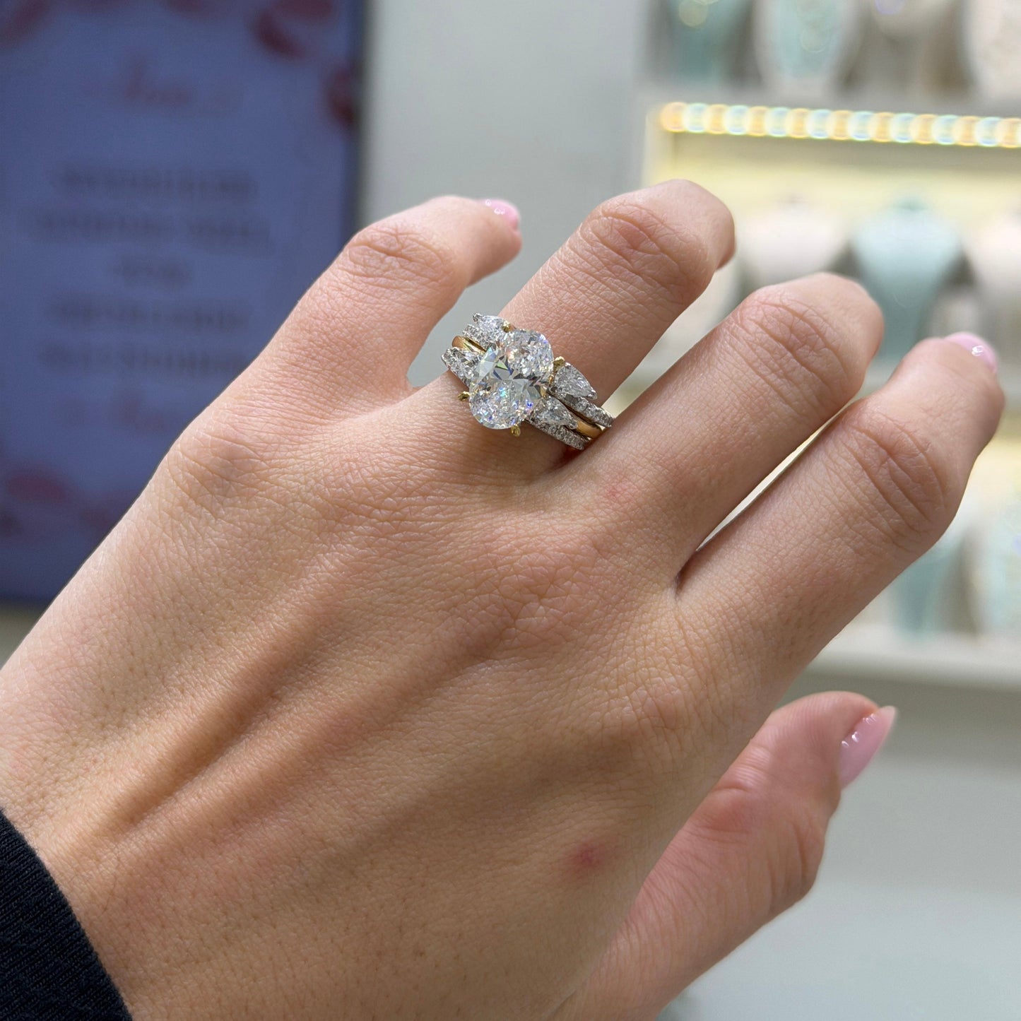 Damla Taşlı Stacking Yüzük