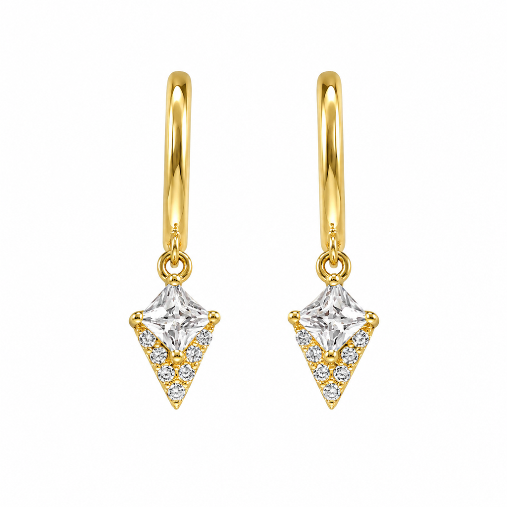 Marquise Hoop Earrings