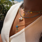 Hamsa Hand Kette mit Augen-Detail