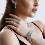 Büyük Boy Mozanit Tamtur Yüzük