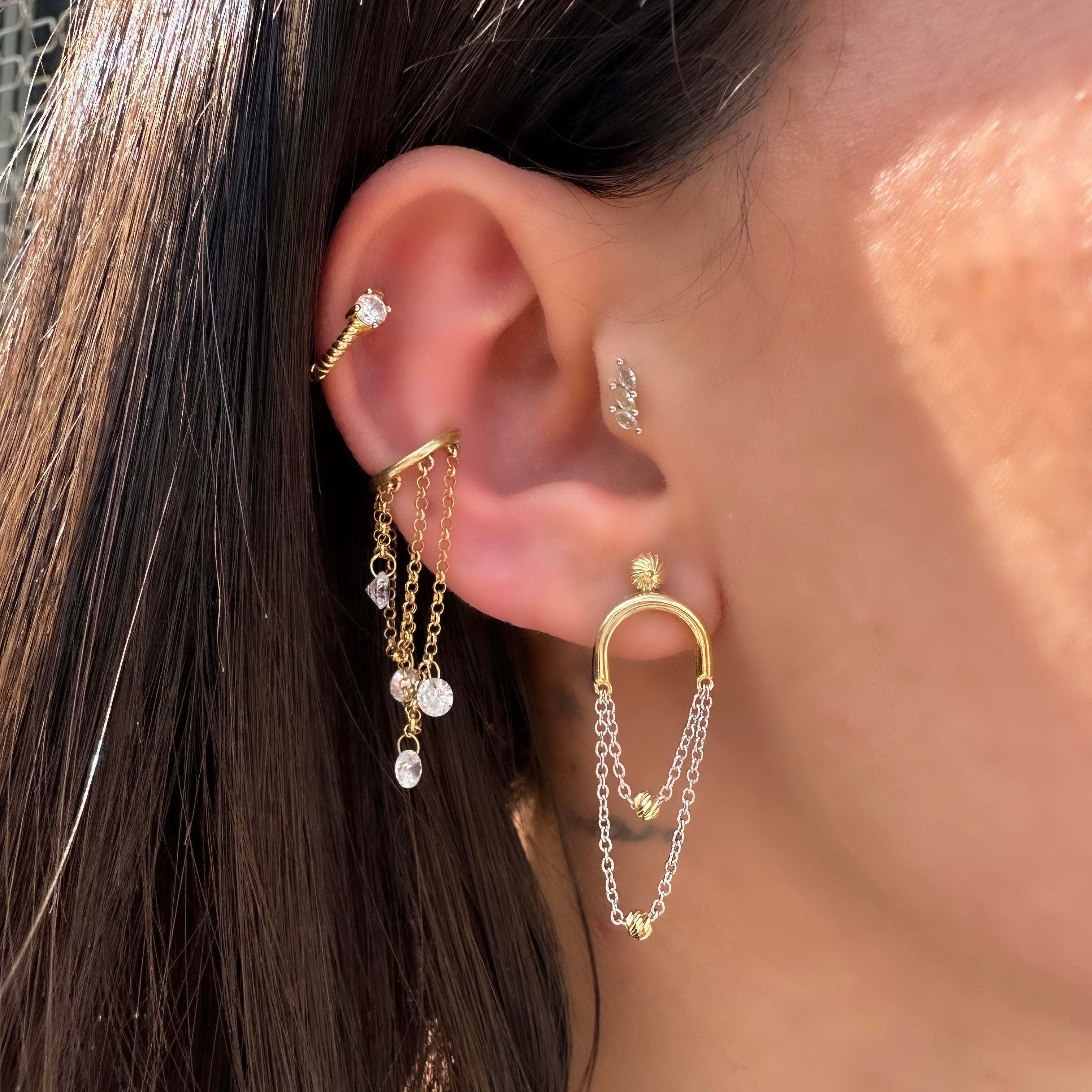 Serena Zincirli Küpe 3