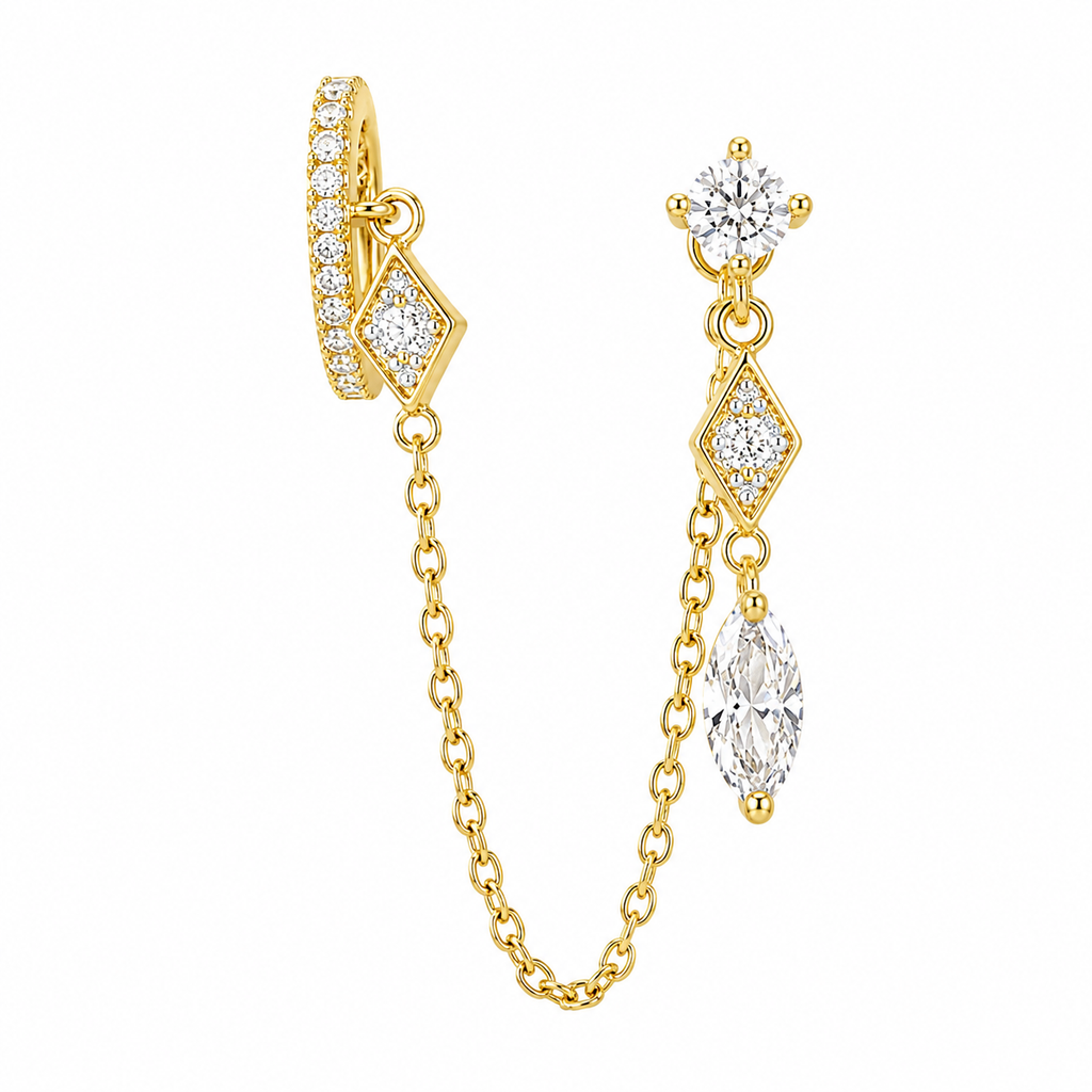 Emma Chain Drop Ohrringe