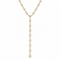 Crystal Y necklace