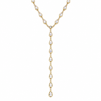 Crystal Y necklace