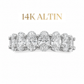 14K Oval Tamtur Yüzük