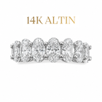 14K Oval Tamtur Yüzük