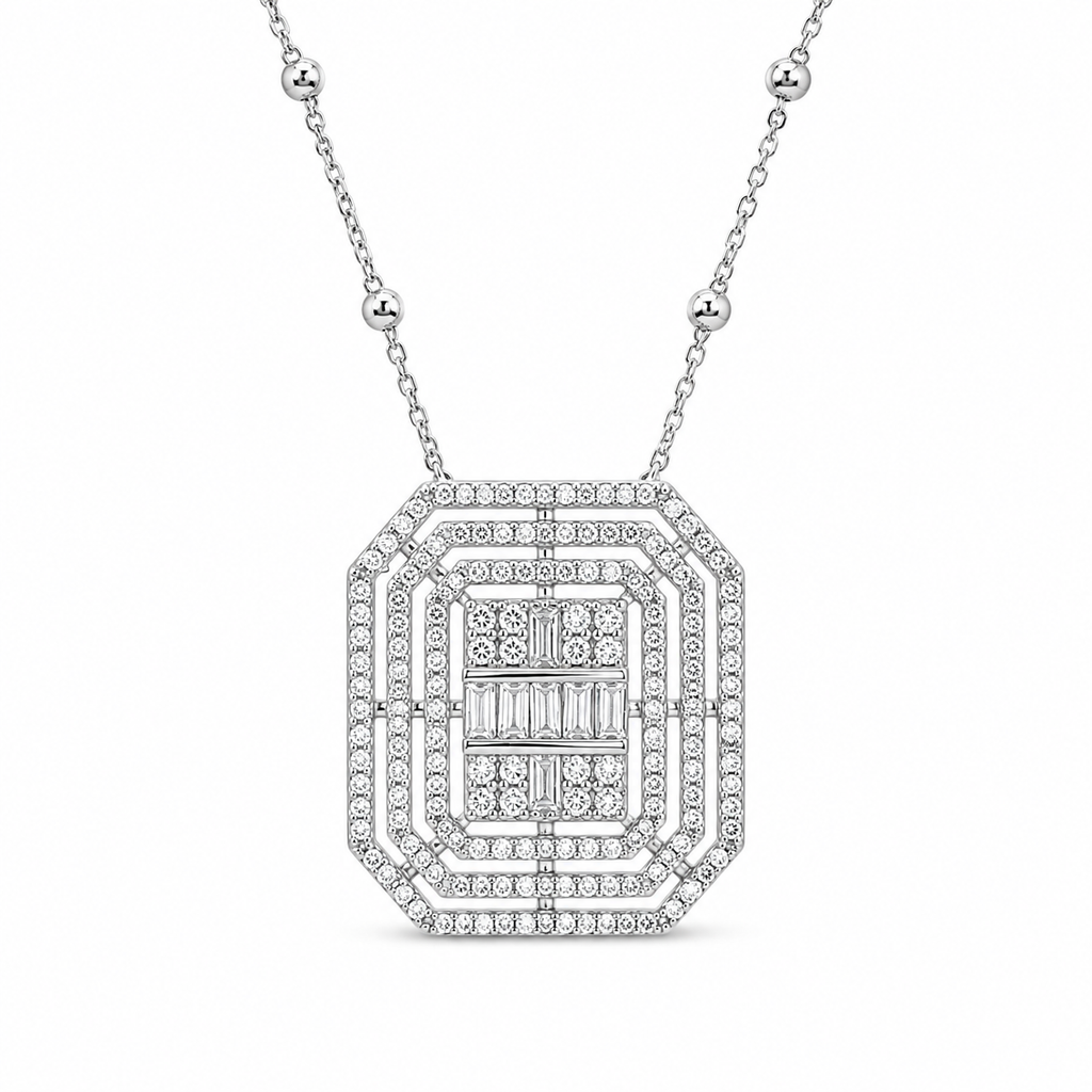Large Baguette Necklace