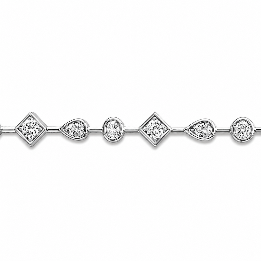 Stone Bracelet with Mixed Stone Charm