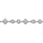 Armband mit Edelsteinen und vielfältigen Stein-Symbolen