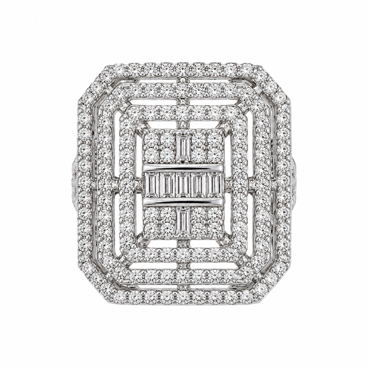 Mittelgroßer Baguette-Ring